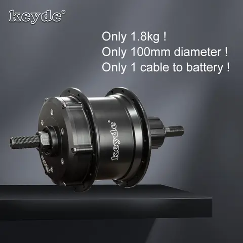 Keyde 후면 허브 모터 P100 250W/500W 36V 브러시리스 14''-29'' 무선 토크 센서 eBike 변환 키트 포함