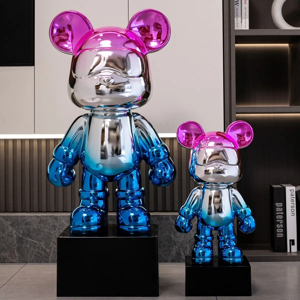 Electroplating violent bear large ornament piggy bank, living room TV cabinet floor decoration  home accessories  decoration