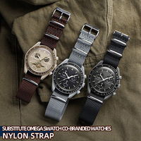 Replacement OMEGA SWATCH Omega Swatch co-branded collection breathable nylon strap Mercury Moon Saturn