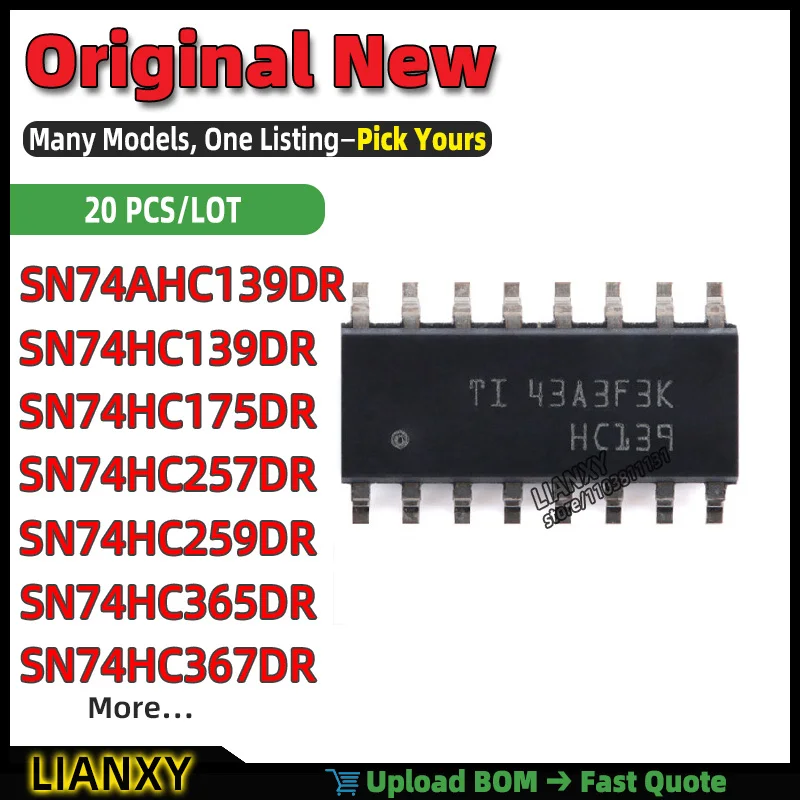 SN74HC259DR SN74HC175DR SN74HC367DR SN74HC139DR SN74HC257DR SN74HC365DR SN74AHC139DR SN74HCT139DR SN74HC253DR SOIC-16