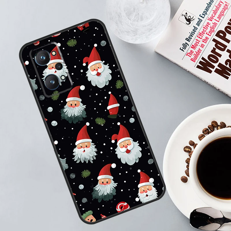 Santa Claus Merry Christmas Funda For Realme C53 C55 C35 C33 C31 C30 C25s C21Y C11 GT Neo 5 3T 2T 9 10 11 Pro Plus Case