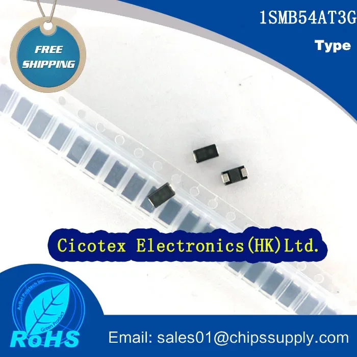 30pcs/lot 1SMB54AT3G DO-214AA TVS DIODE 54V 87.1V SMB DO214AA