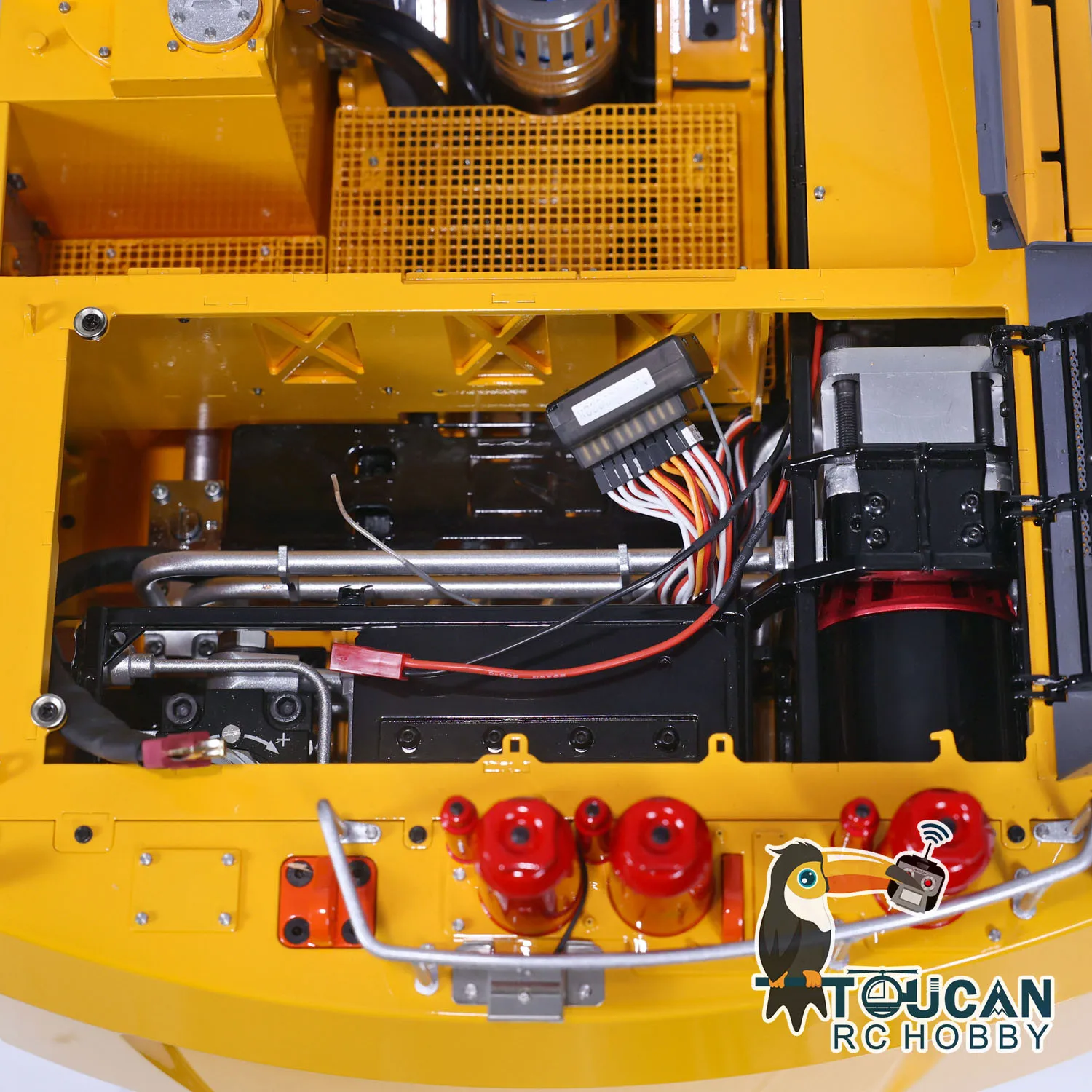 LESU 1/14 9150 máquina de alta resistencia RC excavadora hidráulica RTR doble bomba Control remoto excavadora modelo luz PL18EV Lite camión Coche