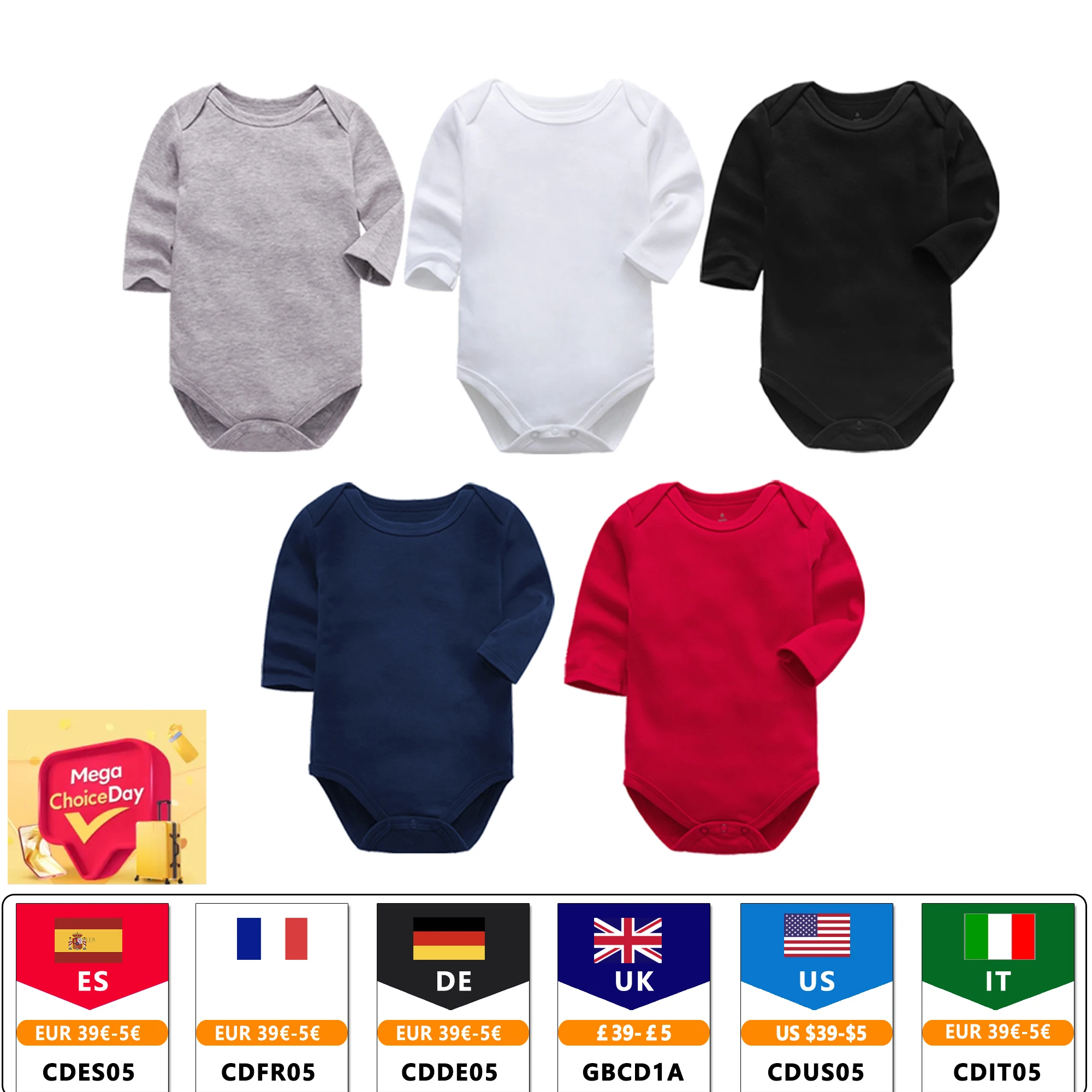 Infant Jumpsuit Solid 0-24months Soft Bodysuit Newborn body bebe Baby Clothes Long Sleeve Cotton Baby Girls Boys Bodysui