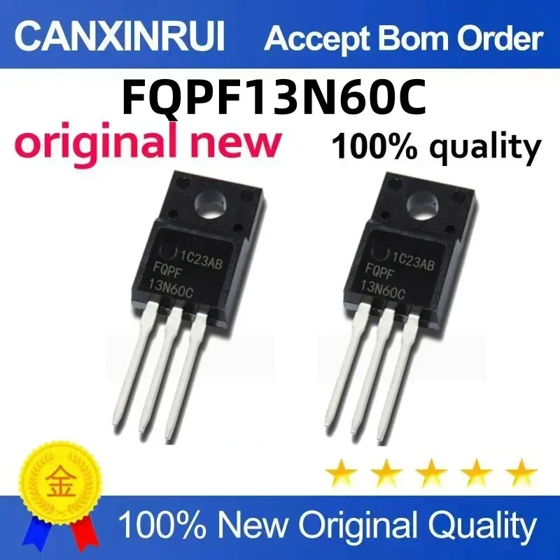 (5-100 pieces) Brand new original FQPF13N60C 13N60C TO-220 spot chip IC