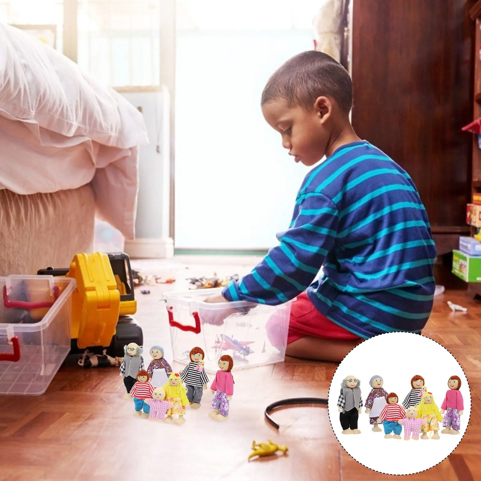 

Kids Toys Interactive Family Role Play Figure Mini Simulation Childrens Girls Figurines