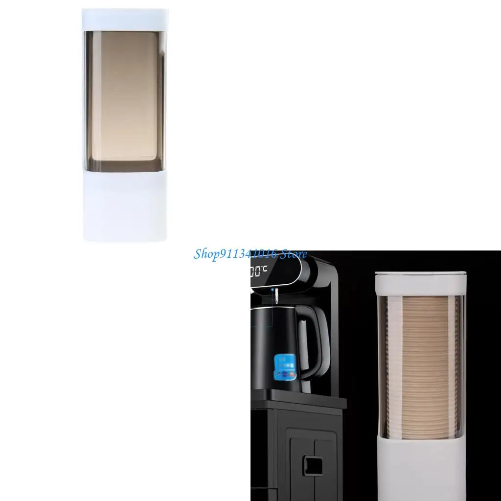 

Pull Type Cup Dispenser Wall Mounted Kitchen Office Hospital Organization Holder