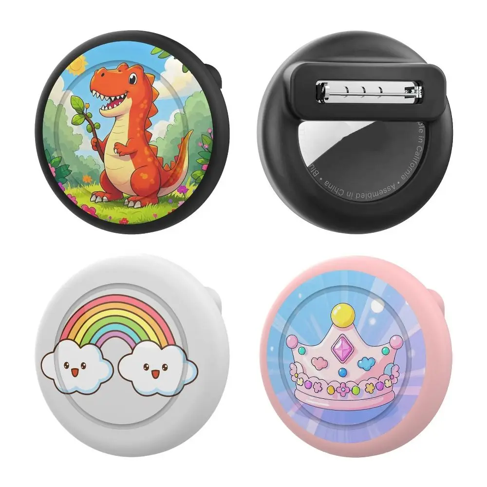 ซิลิโคน Tracker กรณีที่มองไม่เห็นการ์ตูนน่ารัก Tracker ผู้ถือเสื้อผ้าตกแต่ง Locator สําหรับ AirTag