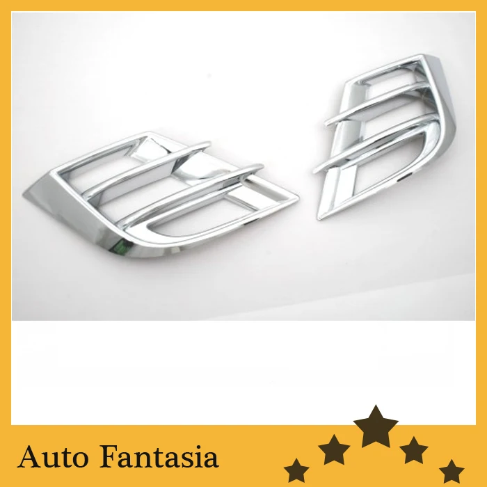 Chrome Fog Light Grille Trim 2 Slates Style for Mazda 3 / Axela 09-12