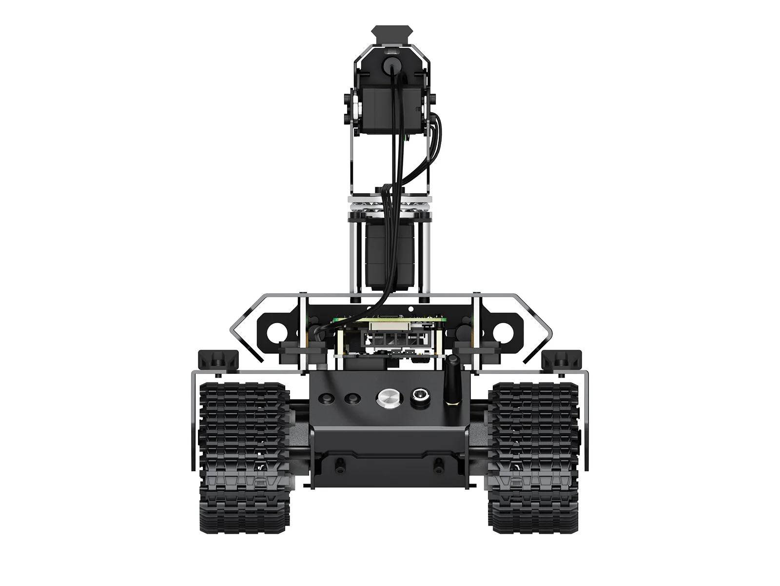 UGV Beast PT PI5 AI Kit, Robot AI cingolato fuoristrada Open-source, con modulo Pan-Tilt, visione Computer, adatto per Raspberry Pi5