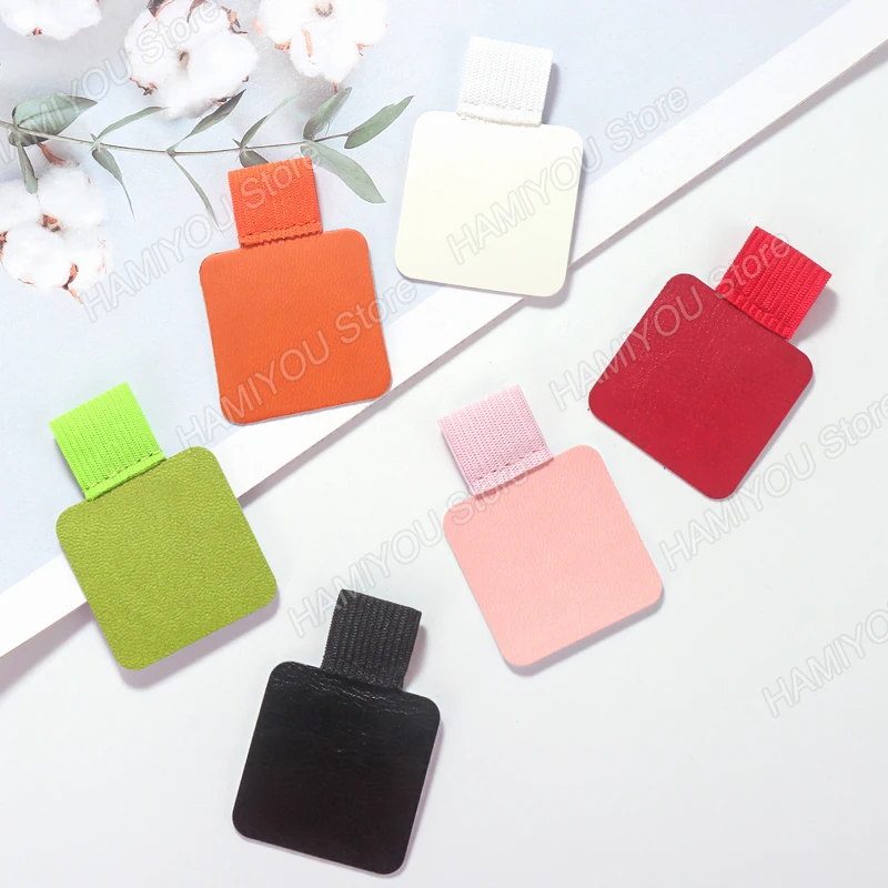 Self-adhesive Pen Holder Elastic Leather Pencil Loop Holders for IPad Case Ipencil Notebooks Laptop PU Stylus Pencil Stand Clip