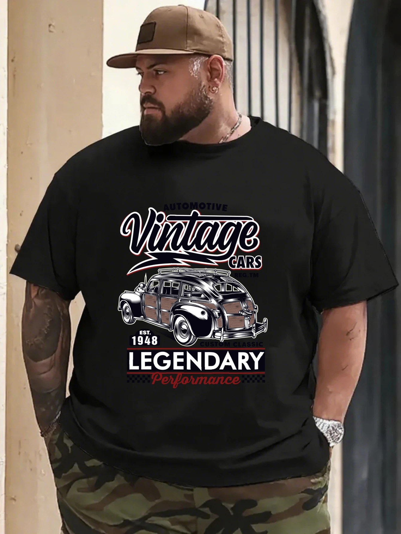 

Retro Vintage Mountain & Sun Graphic T-Shirt for Men, Nature Style Short Sleeve Tee, Sunrise Print Tops