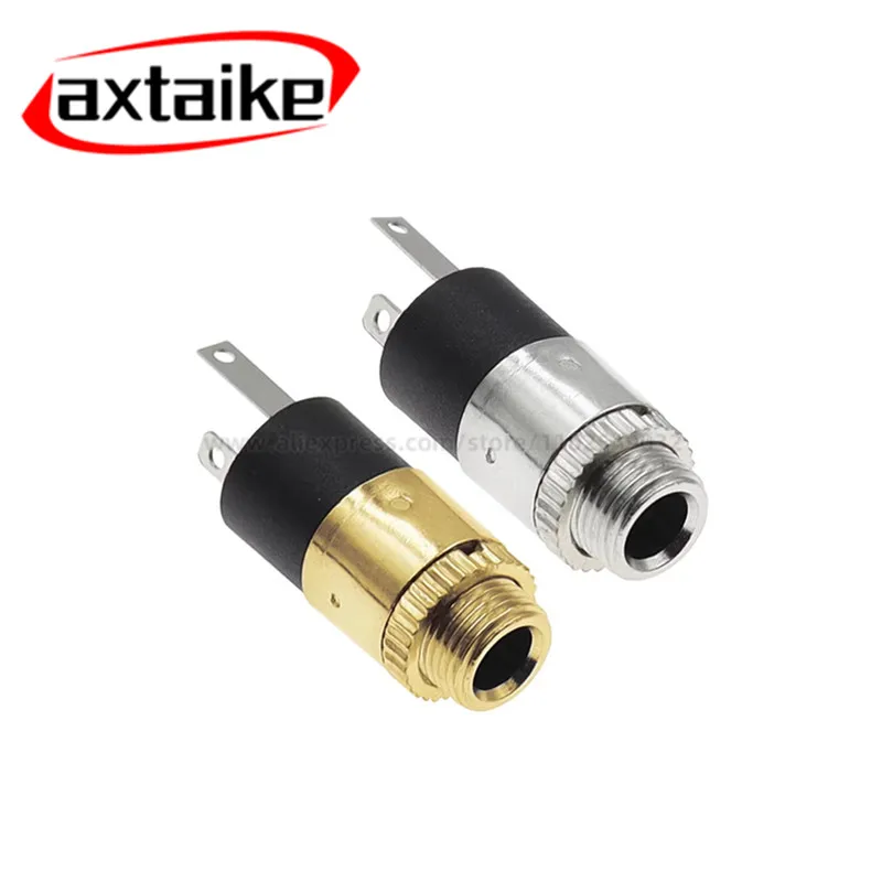 10PCS PJ-392 PJ-392A Vertical Gold Silver PJ392 3Pin 3.5mm Stereo Female Sockect Jack With Screw 3.5 Audio Headphone Connector
