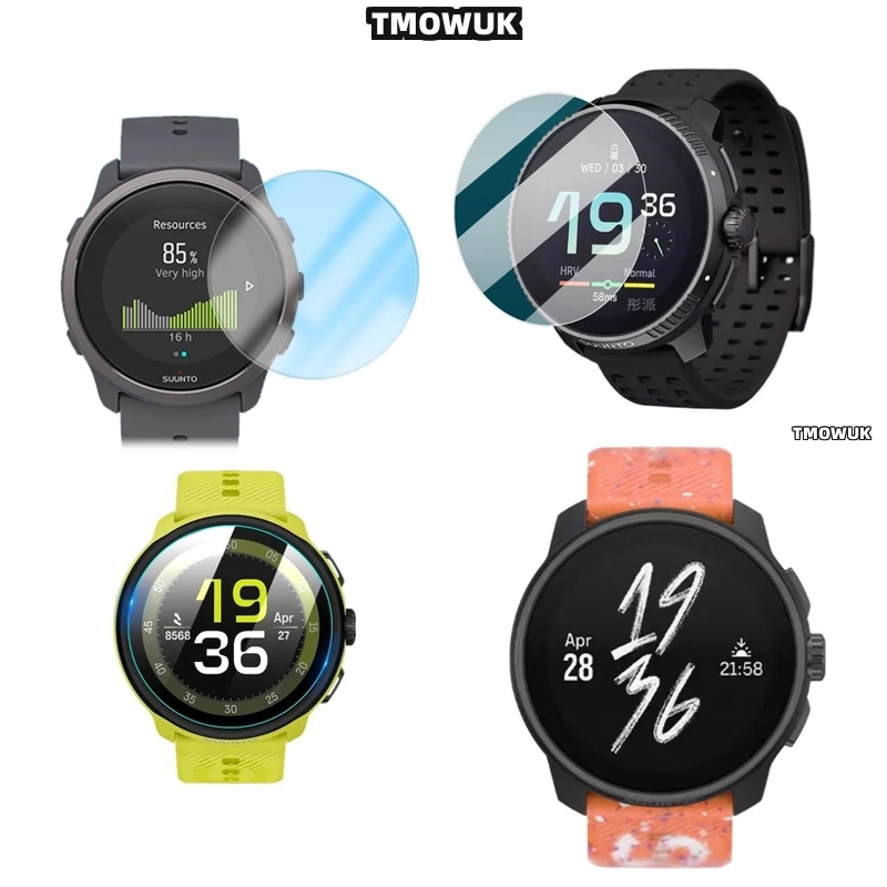 

For SUUNTO RUN Screen Protector Film Tempered Glass HD Clear With 9H Anti - Scratch Watch Accessories