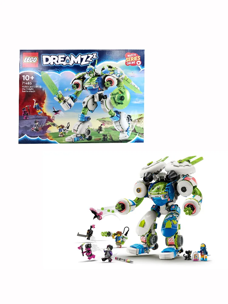 LEGO 71485 Mateo and Z-Blob The Knight Battle Mech Toy,Rebuildable Playset for kids  Aged 10 and Over,Features 3 Robot Modes