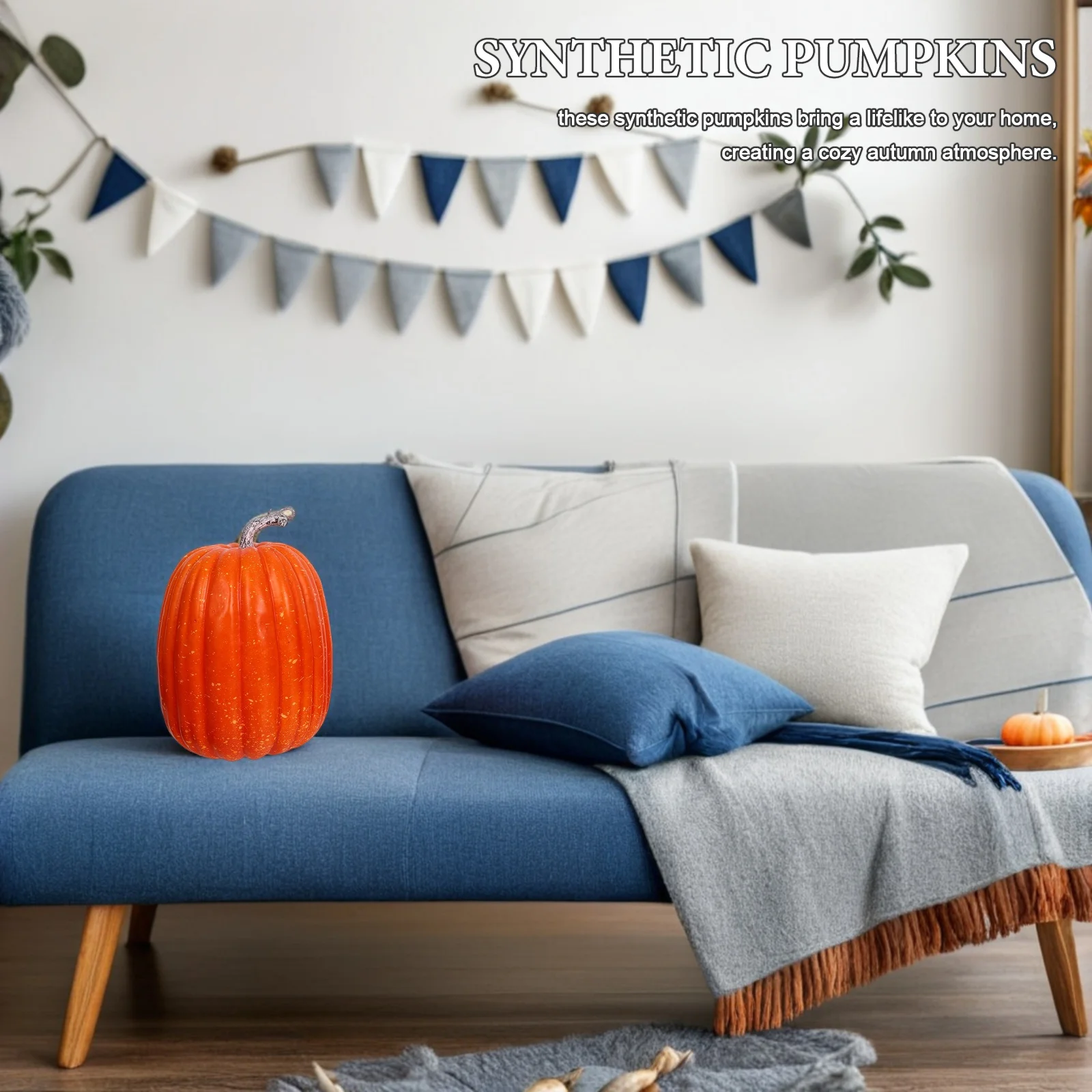 

Big Artificial Pumpkin Decorations 14 Pcs Foam Pumpkins for Fall Season Party Favors Indoor Outdoor Home Decorative Use