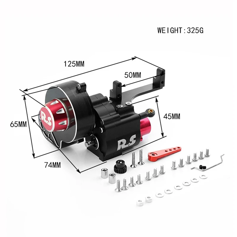 Rc Crawler Car Dual Speed Wave Box Upgraded Wave Box Reverse Wave Box Akcesoria do Axial Scx10 I II III 90047 90057