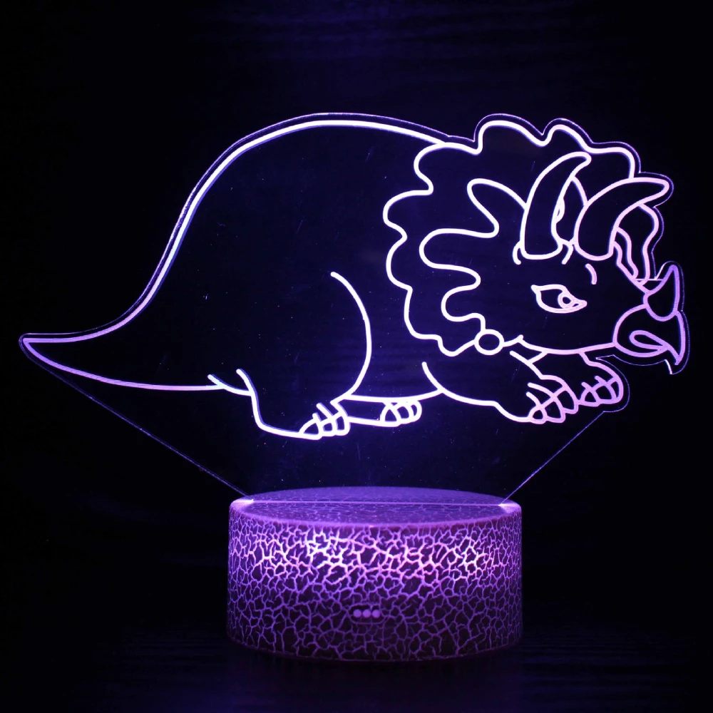 

Nighdn 3D Dinosaur Lamp LED Night Light for Kids Room Decor 7 Color Illusion Table Lamp Chid Nightlight Gift for Girls Boys