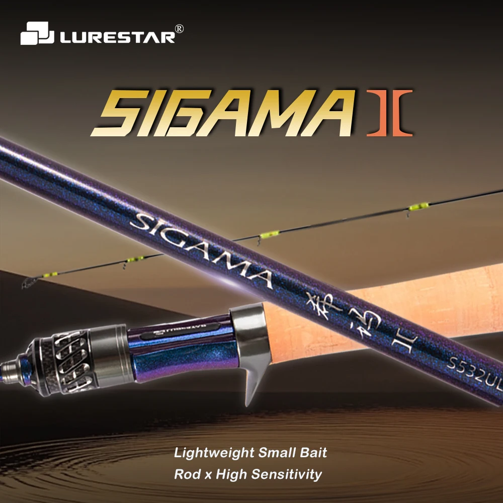 

SIGAMA Окунь Сверхлегкие карбоновые удочки MF Action Спиннинговые удочки для литья 2-секционные UL L мощные дорожные удочки