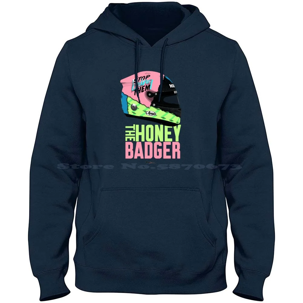 Daniel Ricciardo Honey Badger 100% Cotton Hoodie Daniel Ricciardo Honey Badger Funny Daniel Ricciardo Honey Badger Happy