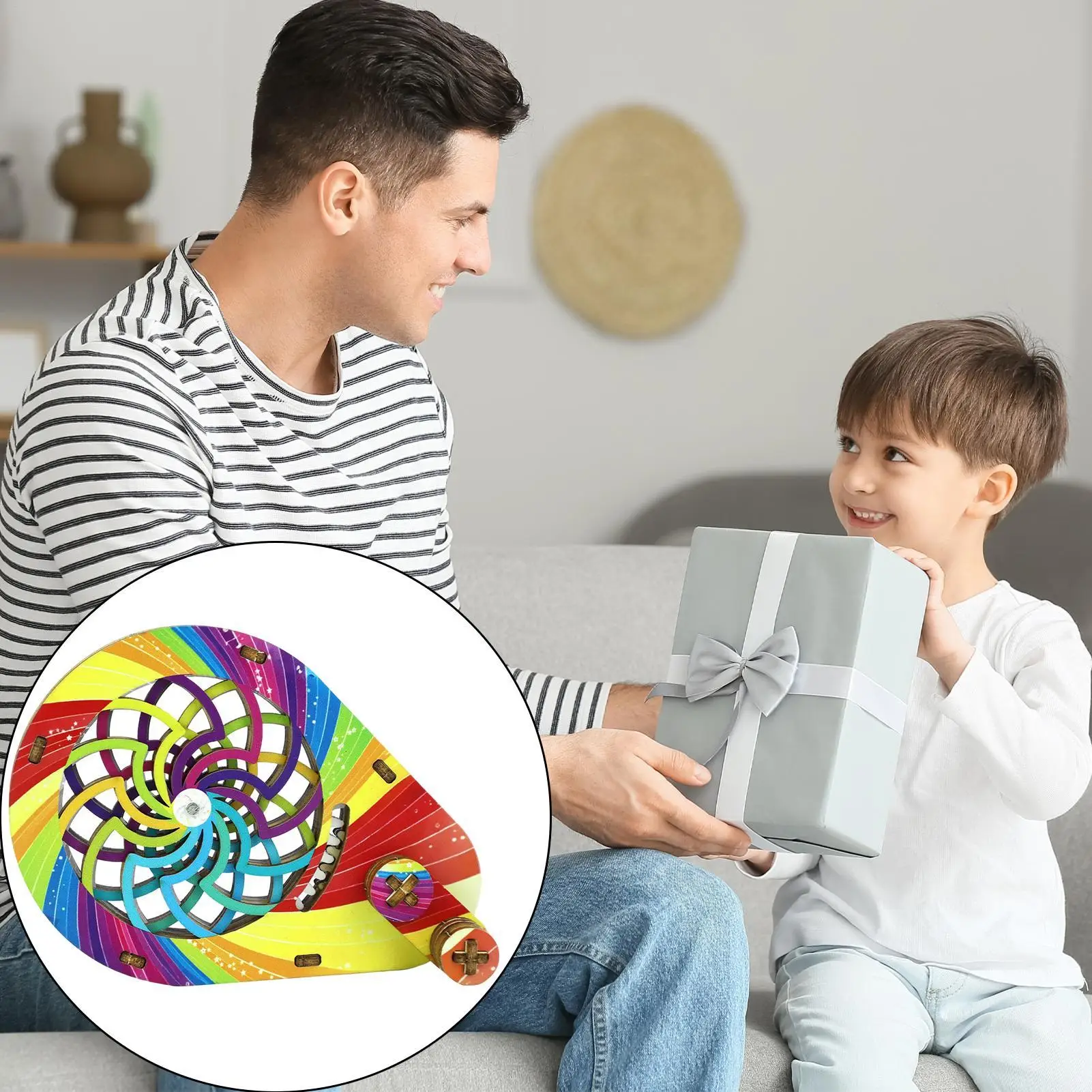 

Вращающаяся оптическая развивающая игрушка: механическая, интерактивная, деревянная, для изучения оптики, для мальчиков и девочек