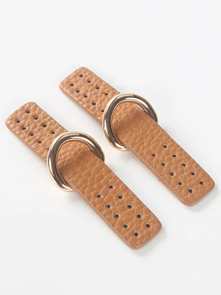 Backpack Block Lock PU Leather D Buckle Bag Hardware Screw Style DIY Replacement Bag Hardware Bag Accessories Chain Clasp