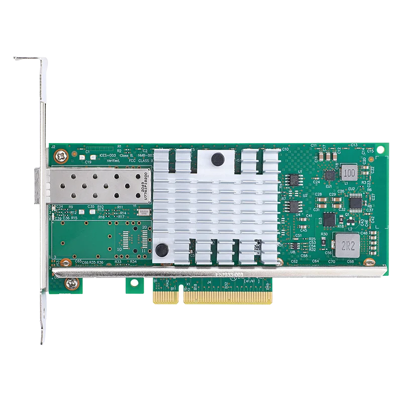 Imagem -02 - Xikestor-placa de Rede Pcie Placa de Rede 10g Sfp Mais Controle Principal Intel Altura Total Universal Taxa 10g Pcie x8 Placa de Rede Sfp Mais Nic