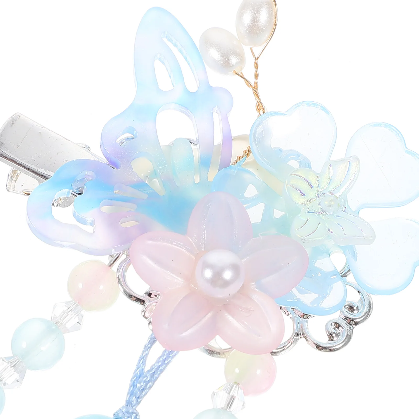 

1 Pair Ancient Chinese Style Clips Butterfly Tassel Pendant Hair Barrettes For Women Wedding Hanfu Hair Styling Accessories
