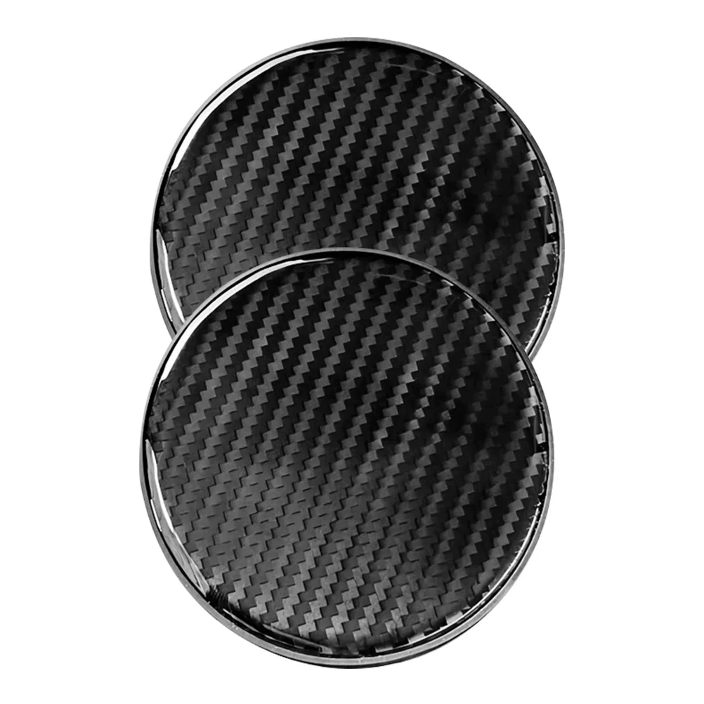 

2Pcs Carbon Fiber Drink Coasters Heat Resistant Anti-Skid Cup Mats Insulation Coaster Reusable for Car Table Coasters for Drinks