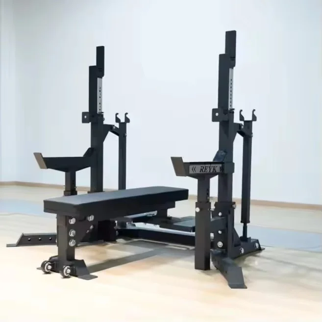 

Steel 3x3 Squat Steering Fitness Power Rack Gym IPF Competition Powerlifting Bench Combo Rack 2