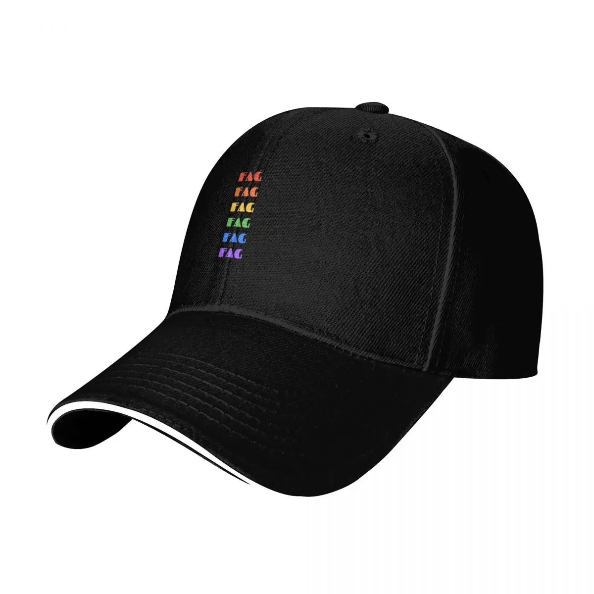 Faggot Baseball Cap Summer Beach Travel Streetwear Hip Hop Trendy Vintage Retro Embroidered
