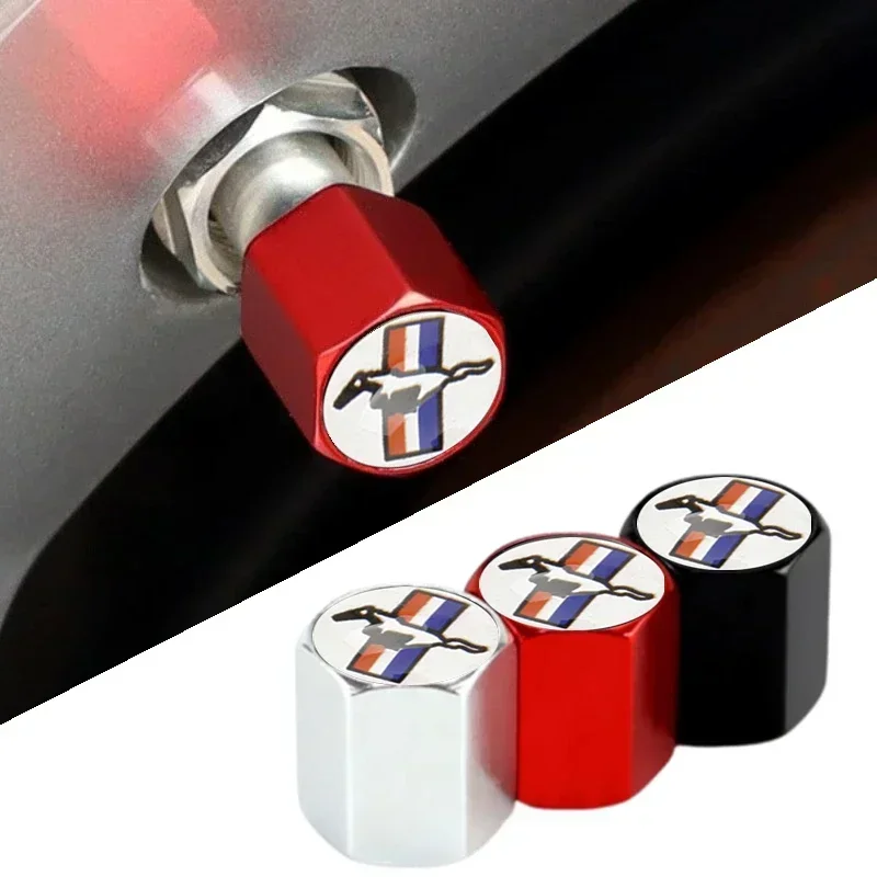 

Ford Alloy Car Wheel Tire Valve Stem Caps Decorative Anti-dust Cover For Mustang Escape Kuga Focus Mondeo Fusion Fiesta Ecosport
