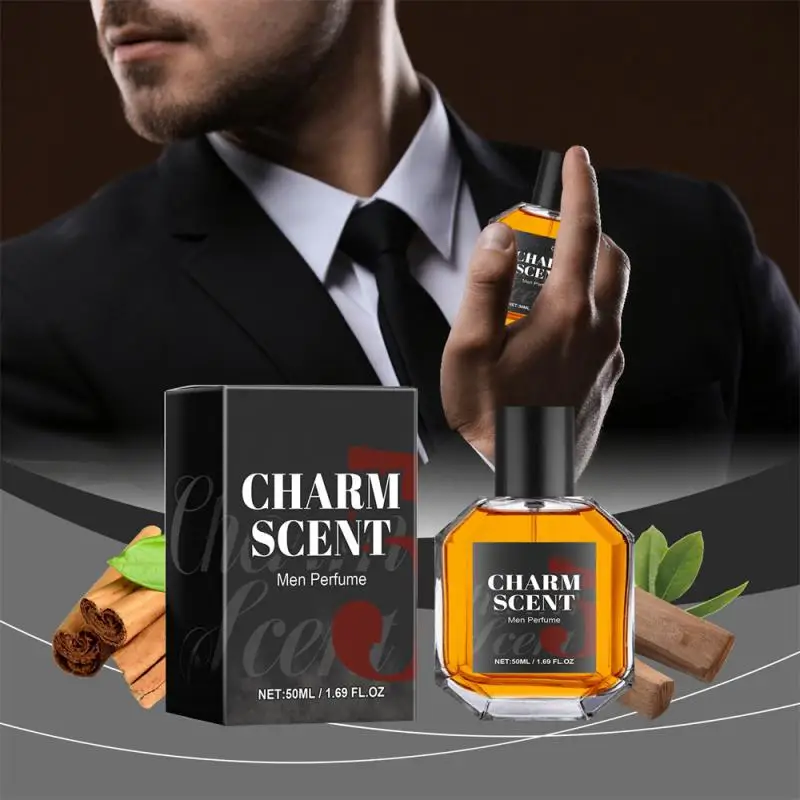 50ML 4-1PC Perfume Neutral Durability Men With Attractive Charm Wood Tone Fragrance Spray Charm Scent For A More Solemn Gorgeous