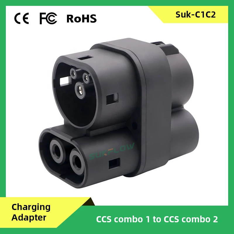 

DC CCS1 to CCS2 250A EV Charging EV Adapter CCS Combo 1 to CCS Combo 2 Connector for Electric Car Accessories EVSE Charging