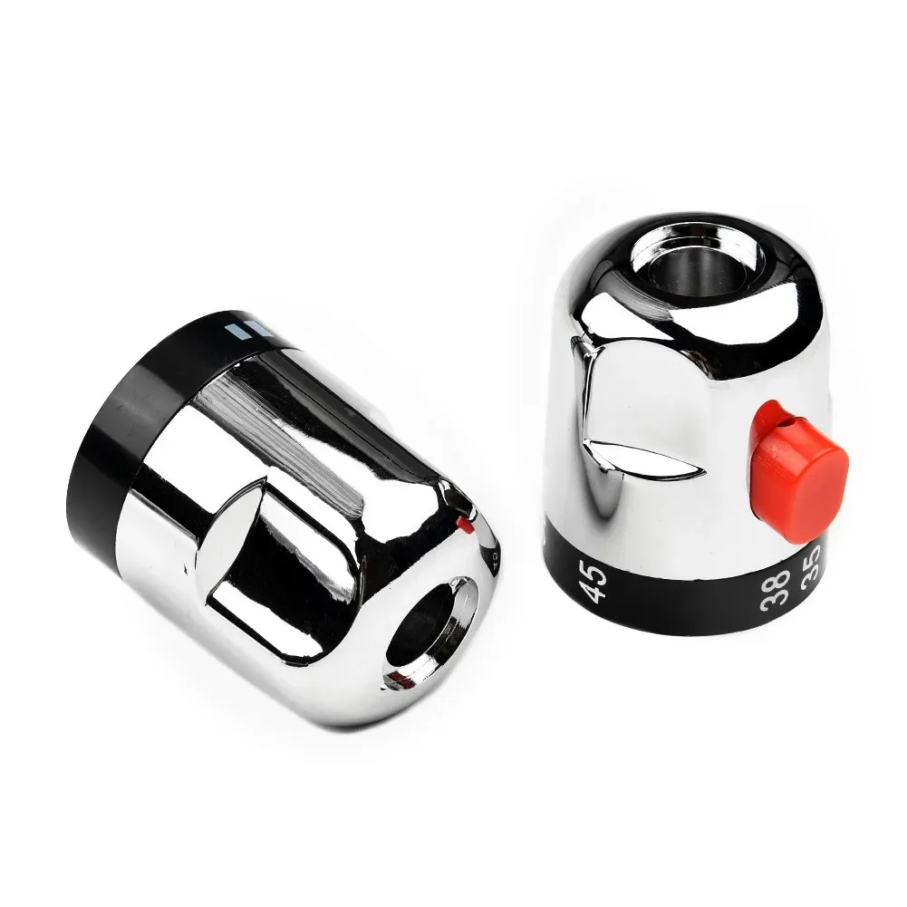 

1 Pair Thermostatic Mix Valve Bathroom Shower Cartridge Control Handles Taps Solar Thermostatic Valve Replacement Faucet