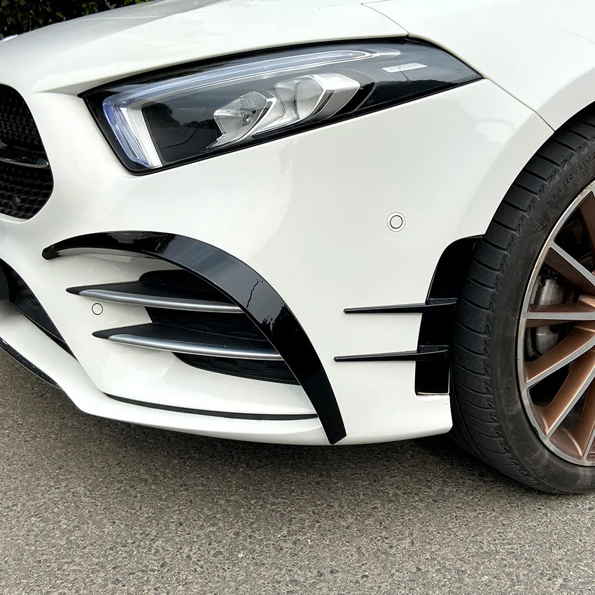 2019 To Up For Mercedes Benz A Class W177 A180 A200 A220 A250 Car Front Fog Lamp Light Trim Cover Decoration Strips Front Bumper