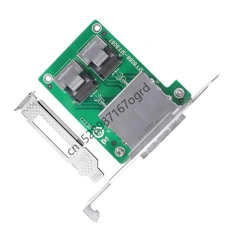 

Двойной порт SFF-8088 в SFF-8087 Адаптер 6 Гбит / с и кронштейн PCI 634A