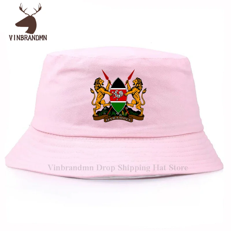 Republic of Kenya Kenyan unisex baseball cap fashion 2024 bucket hat nation team cotton sporting fishing hat country flag KEN 20