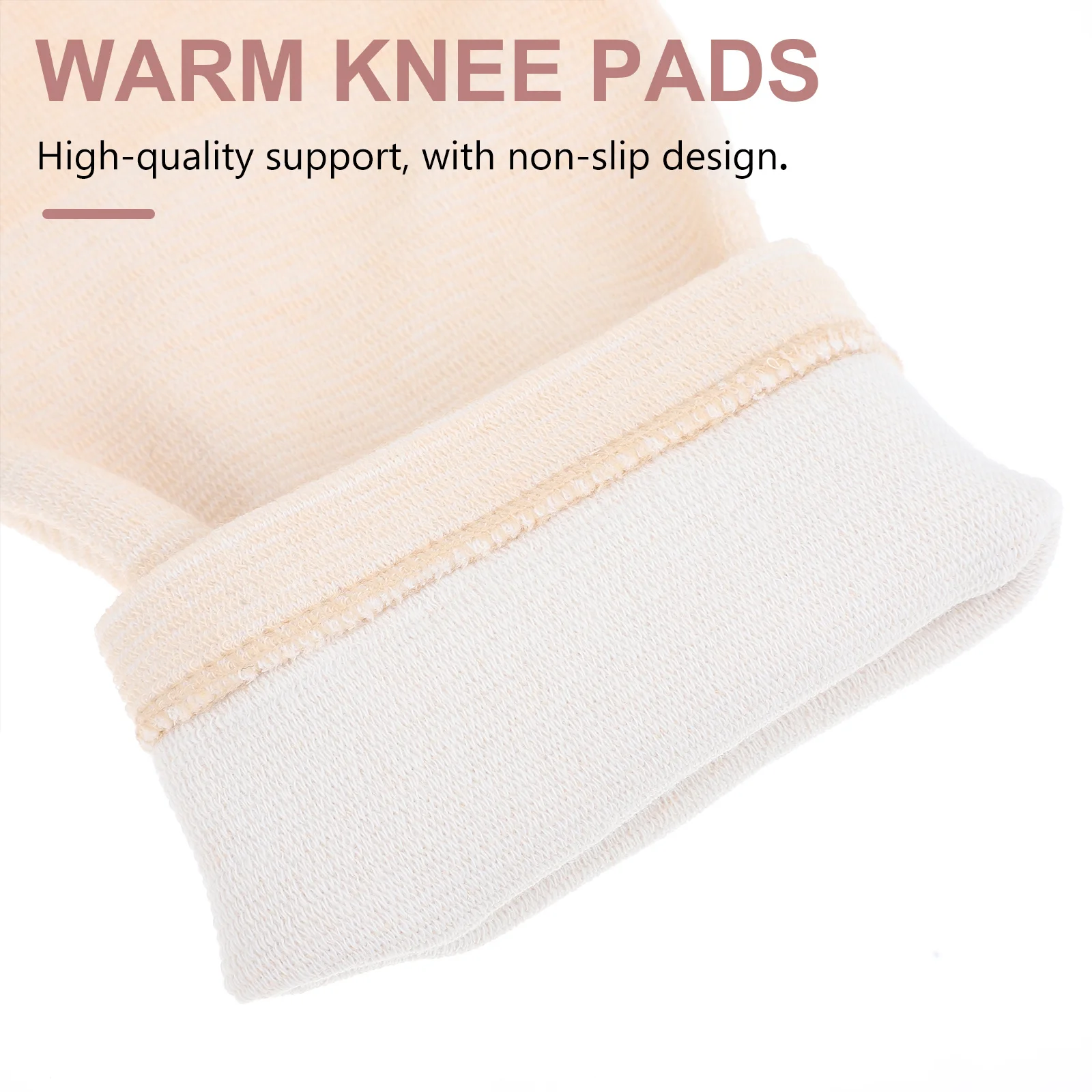 

2Pairs Warm Thickened Knee Pads Breathable Cushioned Knee Sleeves Sports Protective Covers Fitness Support Pads