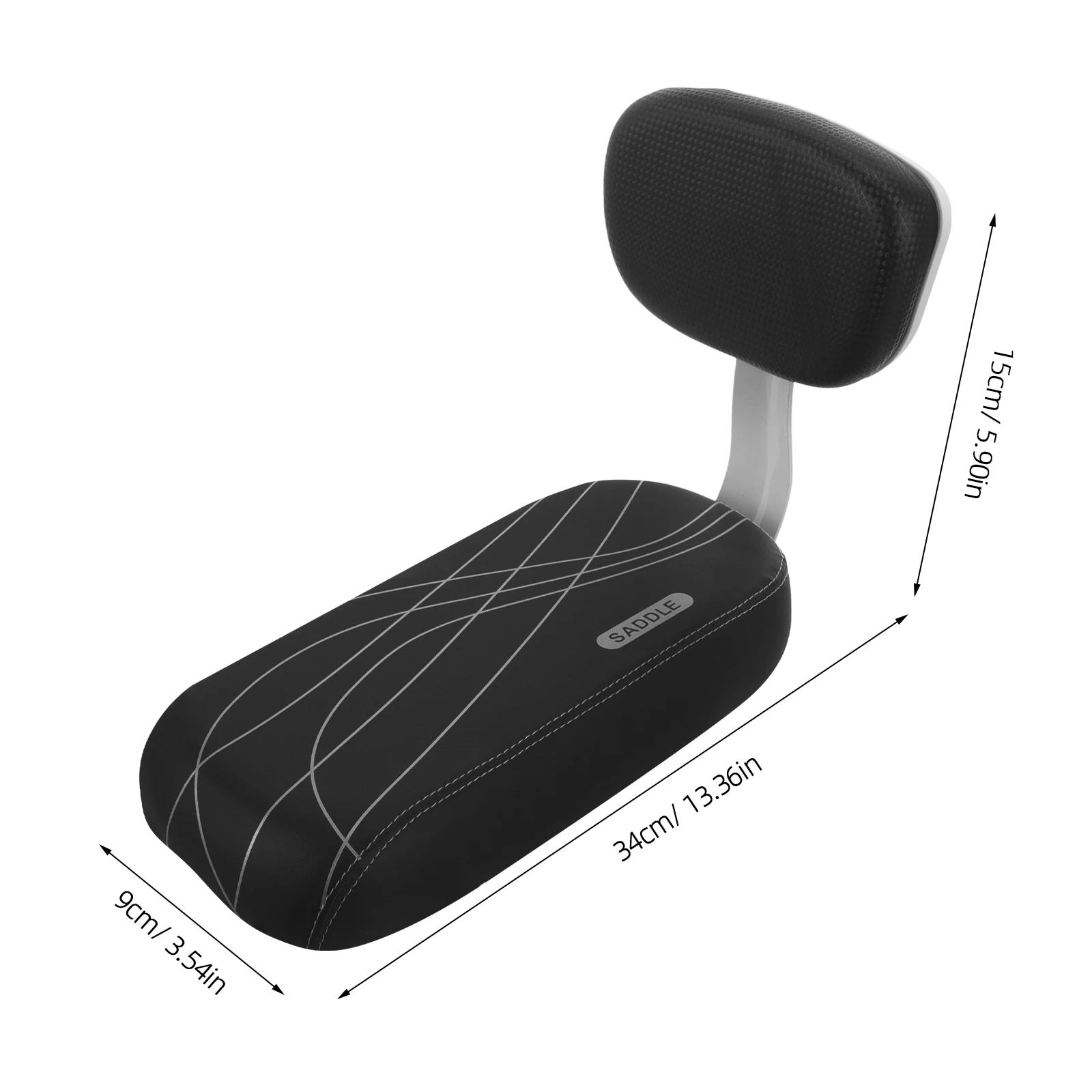 Mountain Bike Seat Cushion Rear Bicycle Back Seat Mtb Sponge Cushion Kids Adult Comfortable Universal Bike Rear Seat Accessory