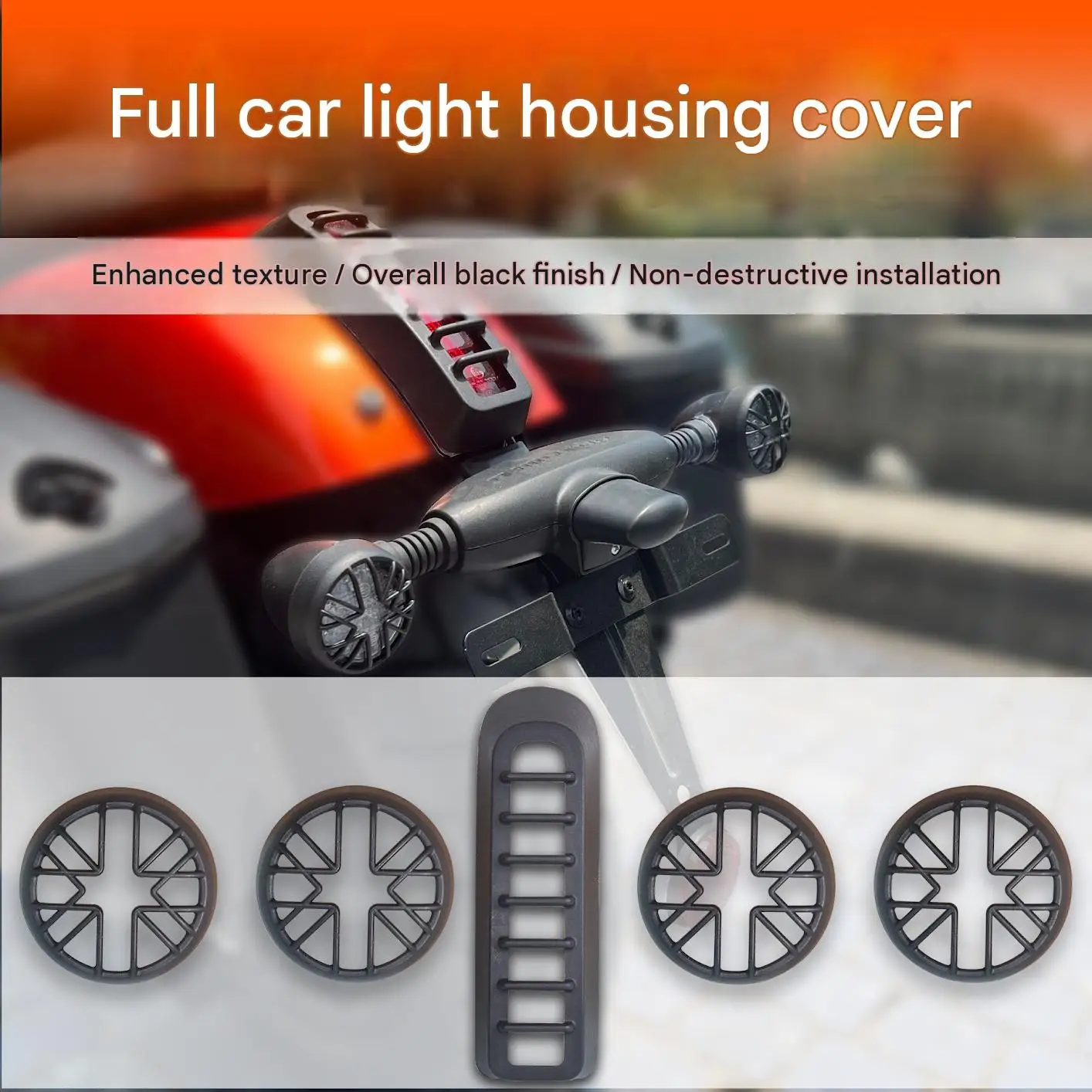 For QJMOTOR SRV250 VS SRV300, the rear turn signal cover and the rear tail light cover are the replacement parts.