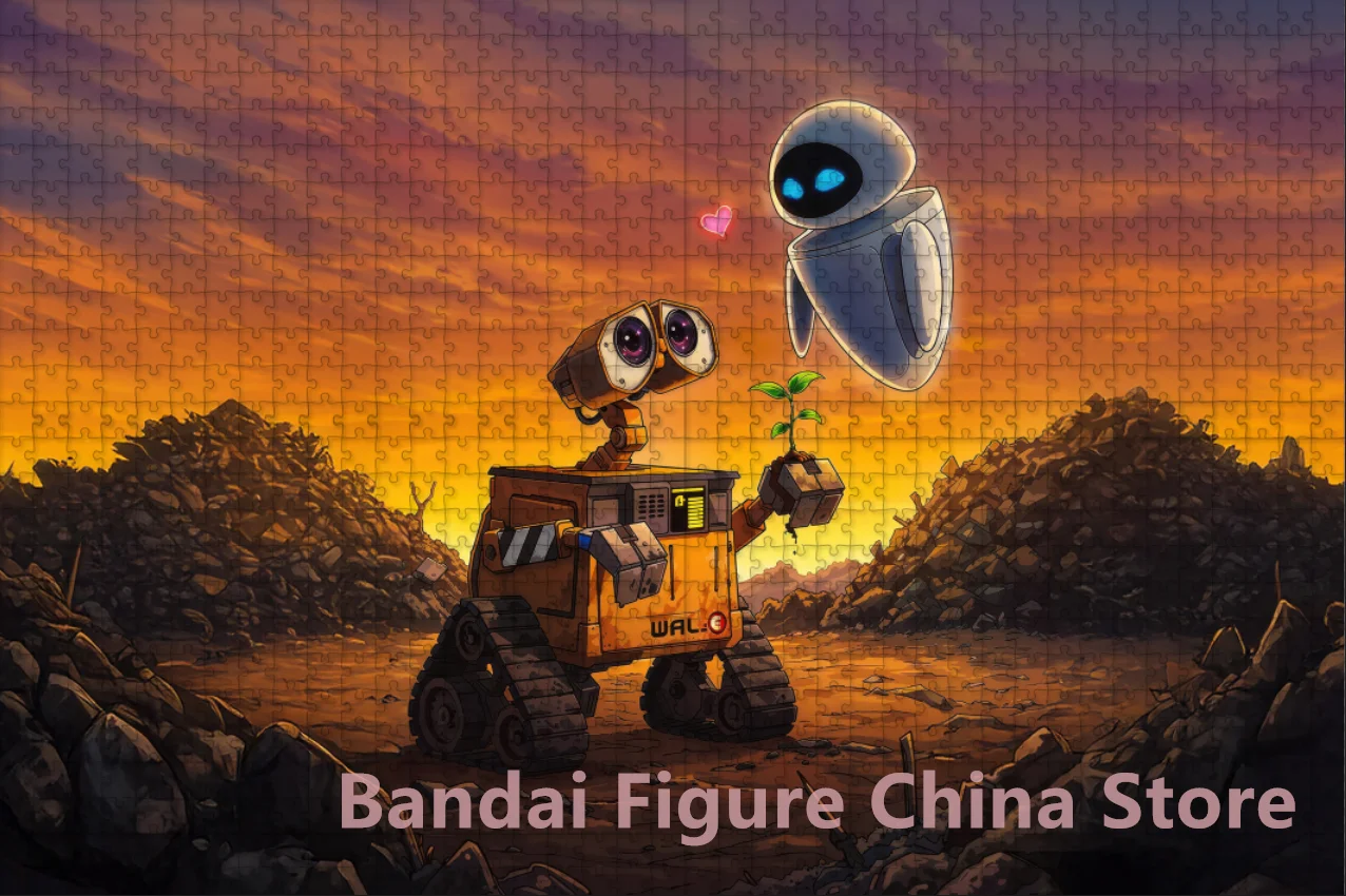 Wall E and Eve 108/200/300/500/1000 Teile Puzzles Disney Cartoon Cartoon Print Puzzles für Familie Dekomprimieren Spielzeug