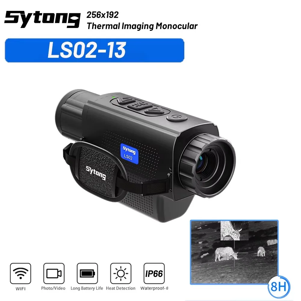 New Arrival Sytong LS02-13 Thermal Monocular for Hunting Handheld Infrared Thermal Imaging Target Searching Digital WIFI Camera