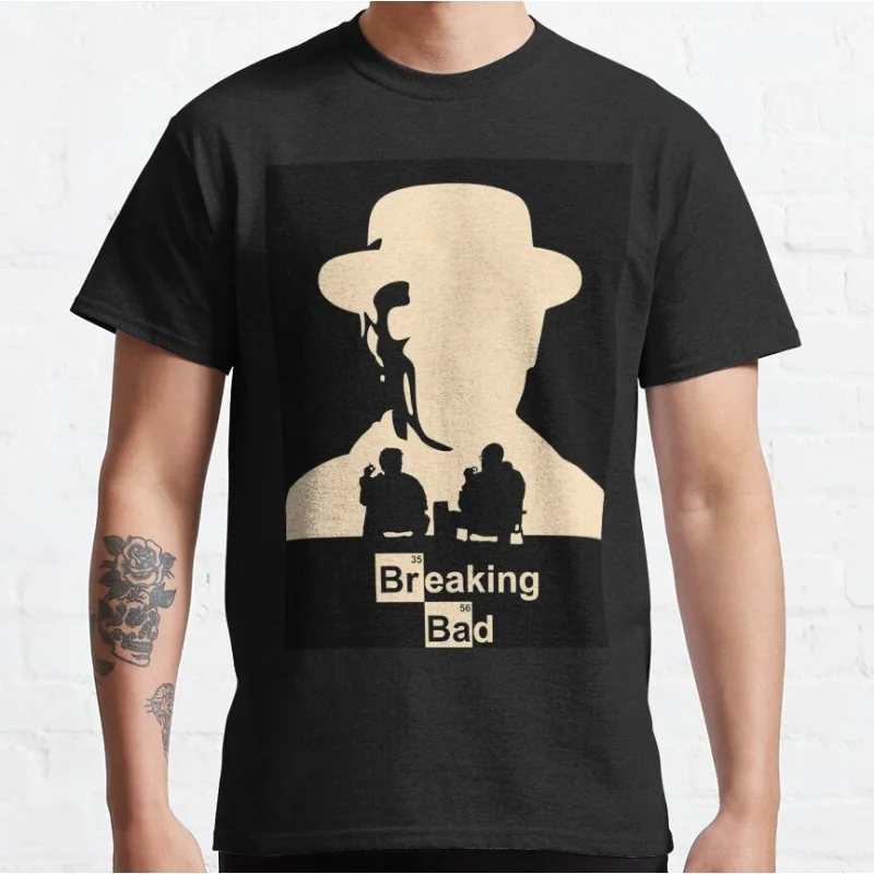 

0220 Breaking Bad 100% cotton t shirt O-Neck Short Sleeve top Crime Movie Vintage Men's Graphic clothes All size tee S-6XL