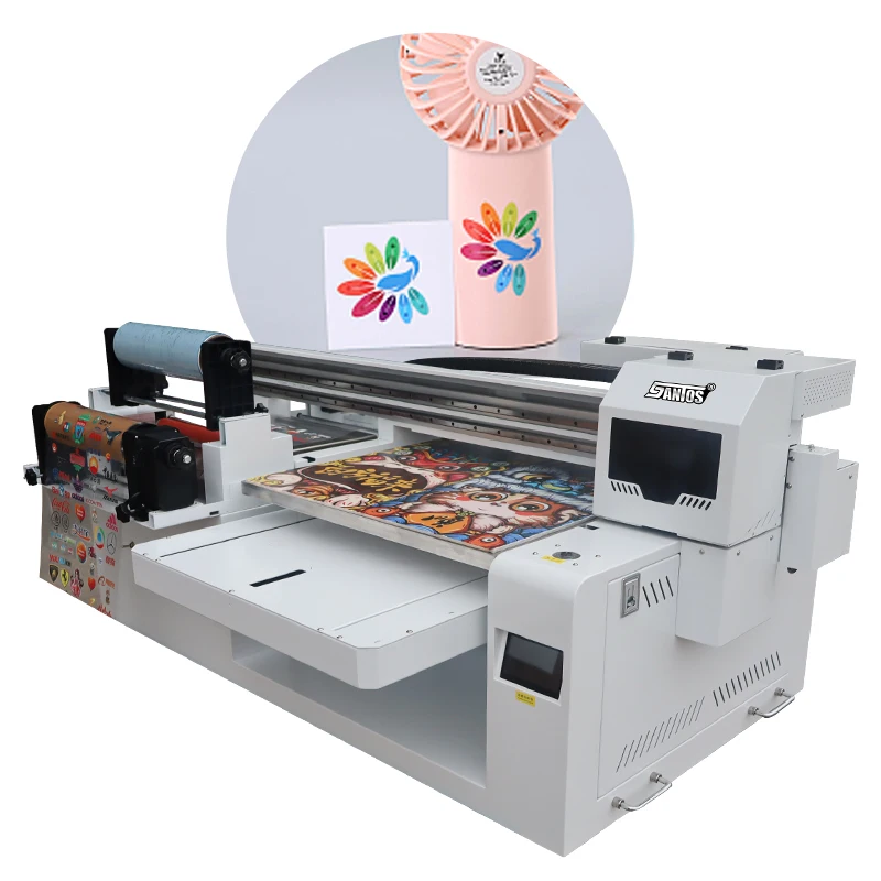 Digital inkjet roll to roll printer with xp600 i1600 i3200 printhead for phone case sticker card printing machine uv printers