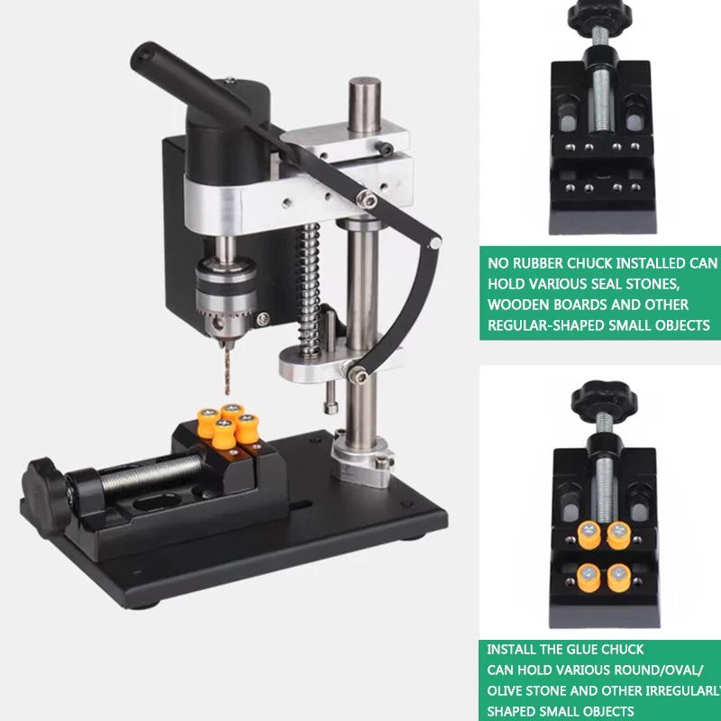 Micro perceuse d'établi de bureau, banc à vitesse Variable cc, perceuse électrique, poinçonneuse, perceuse de précision, Table de forage