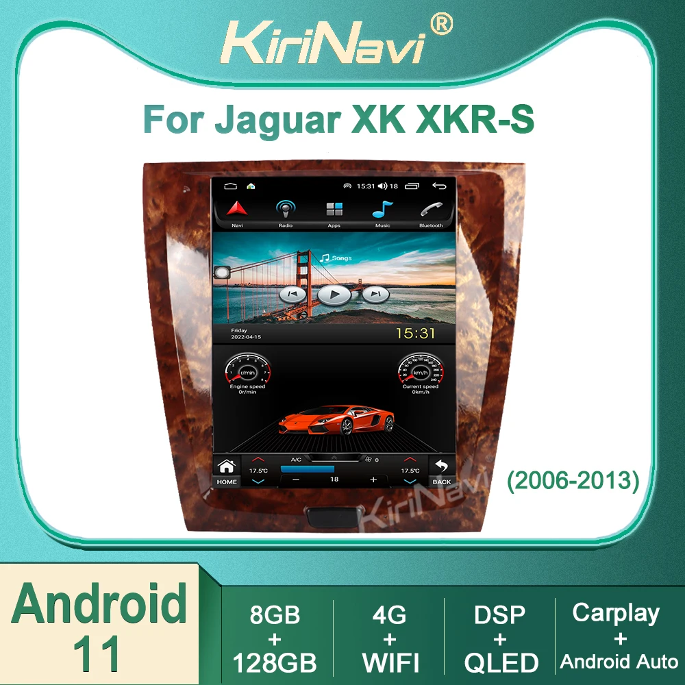 

Автомагнитола Kirinavi для Jaguar XK XKR-S XKR S 2006-2013 Android 11, автомобильное радио, DVD, мультимедийный видеоплеер, стерео, автонавигация, GPS, 4G, DSP