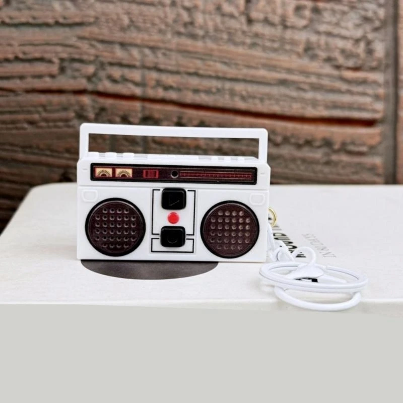

Vintage Radio Recorder Keychain With Recording And Playback Features