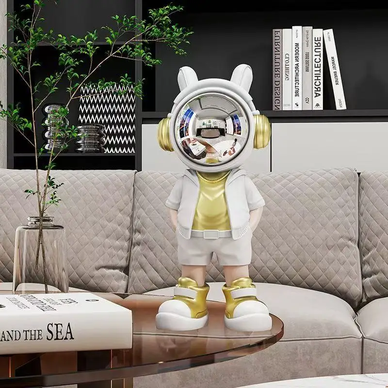 

Light Luxury Astronaut Decoration Model Living Room Wine Cabinet Home Decoration Desktop Astronaut Resin Model Creative Gift