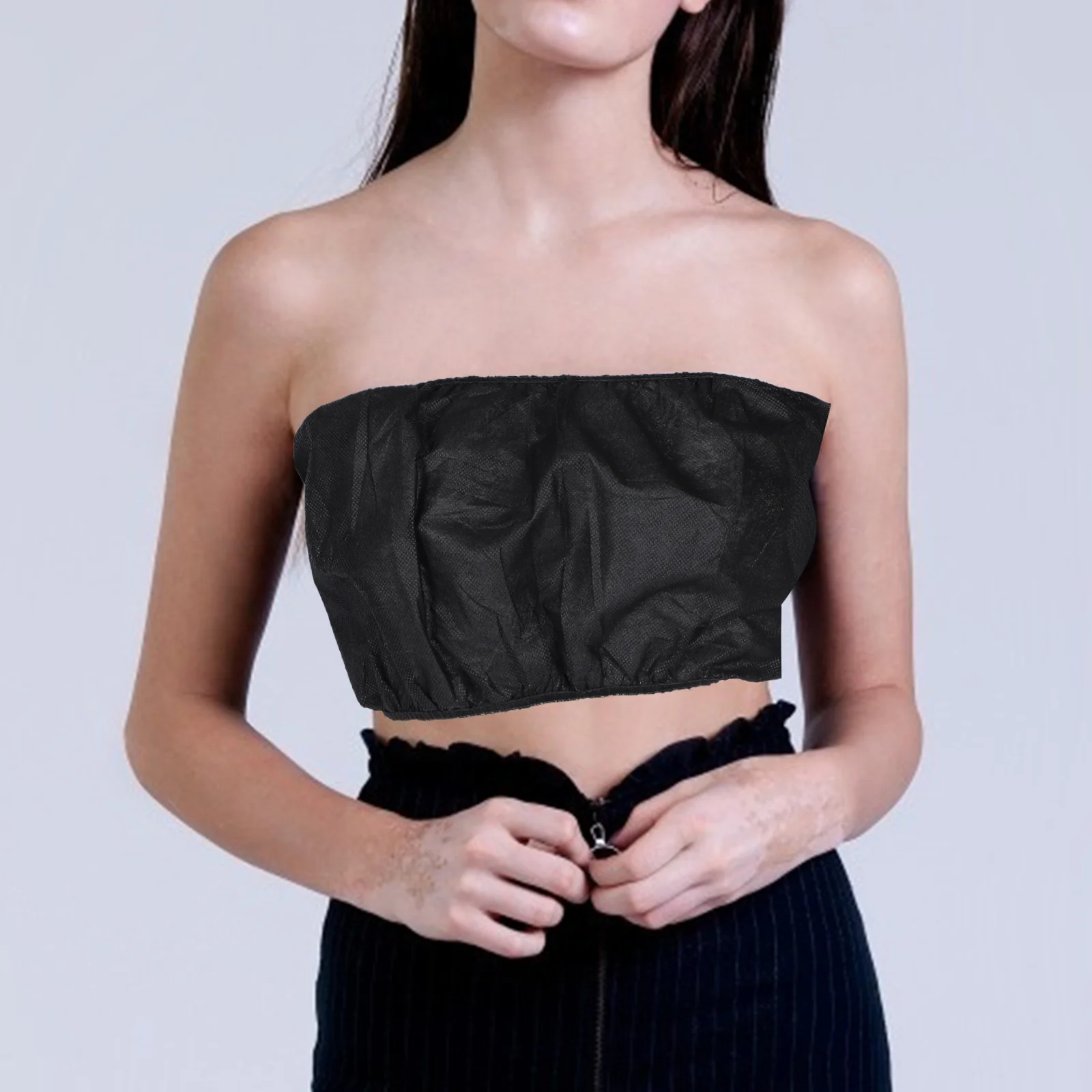 50 قطعة من حمالات الصدر النسائية للاستعمال مرة واحدة، ملابس داخلية سبا خفيفة الوزن وجيدة التهوية للسفر ورحلة العمل والساونا وخدمة العناية بالبشرة #2